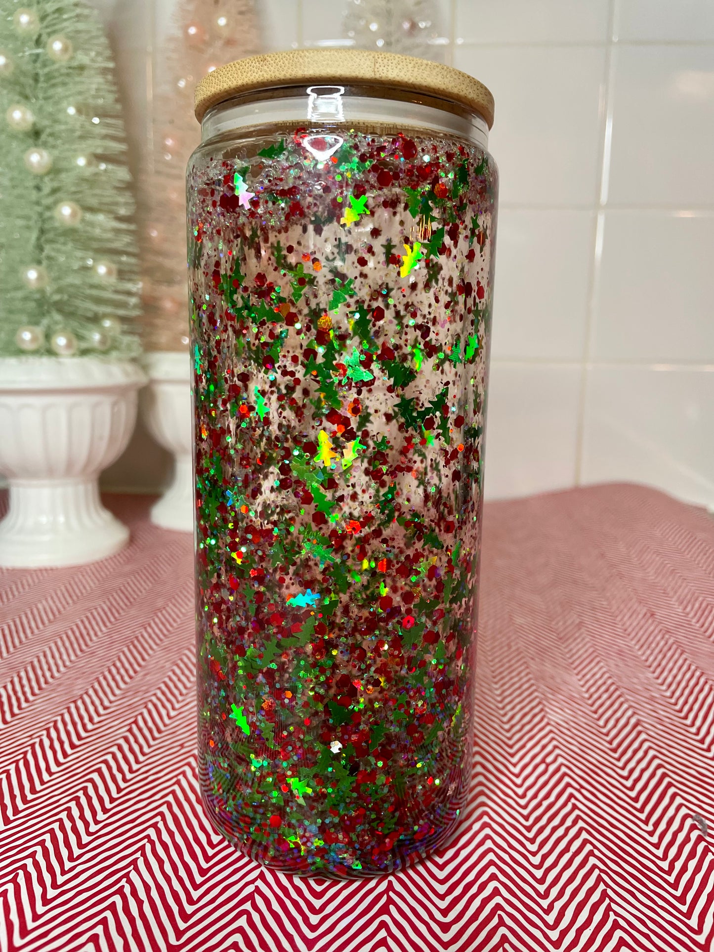Christmas Trees Snow Globe