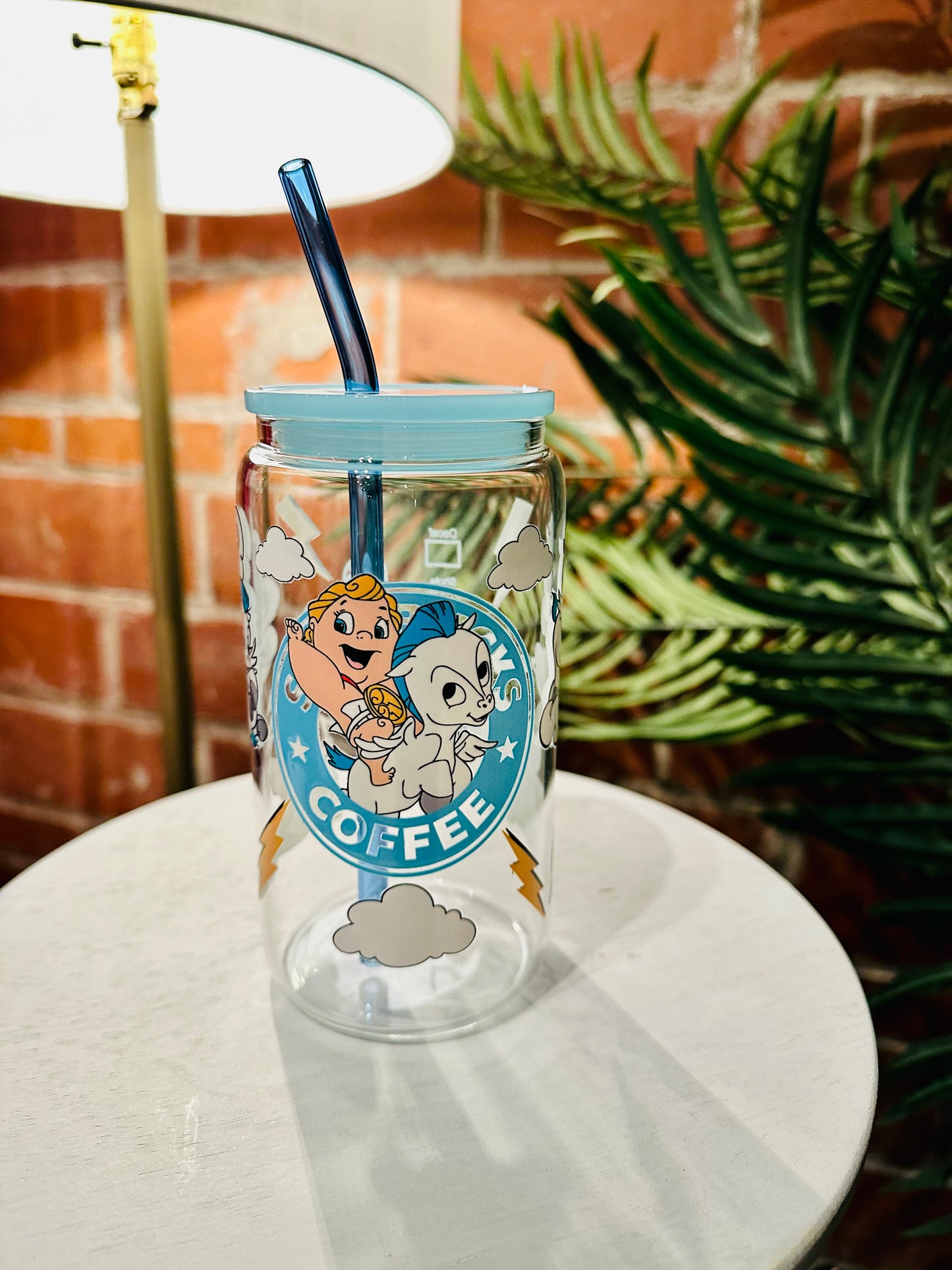 Baby Hercules Starbucks Glass