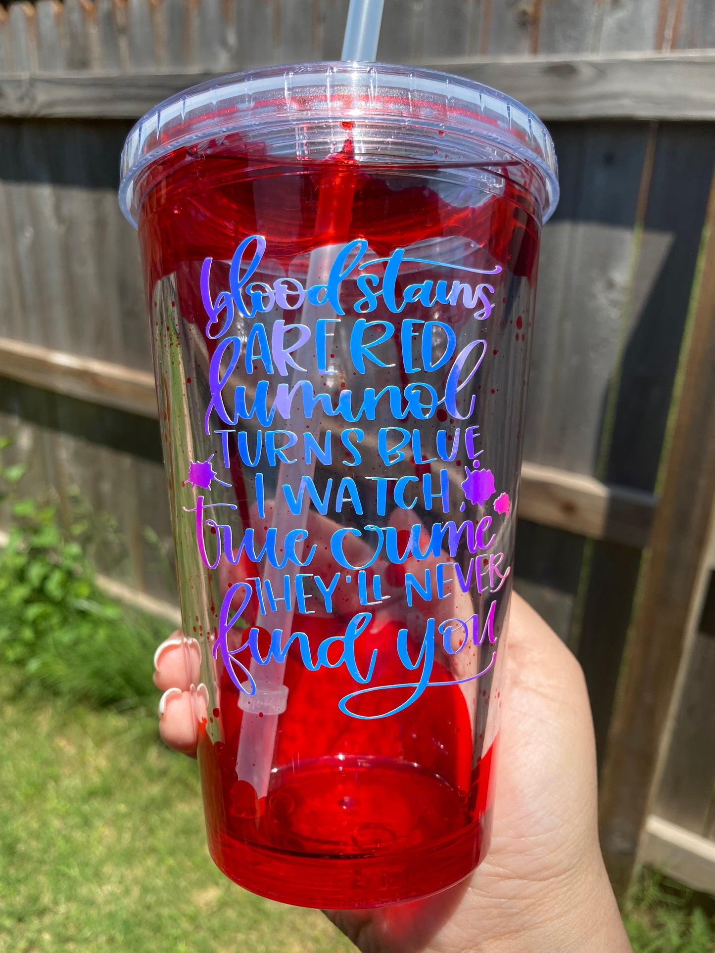 True Crime Blood Drip Tumbler