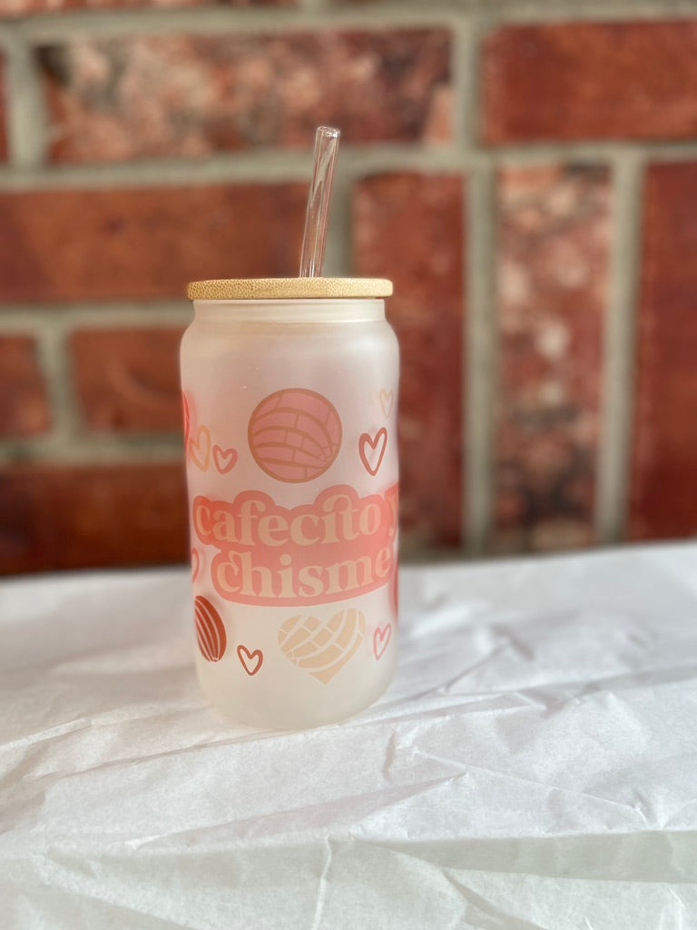 Cafecito y Chisme Conchita 16 Oz. Glass Can ((PRE-SALE))