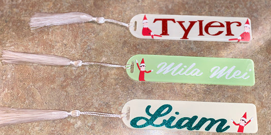 Elf on The Shelf Customized Book Mark