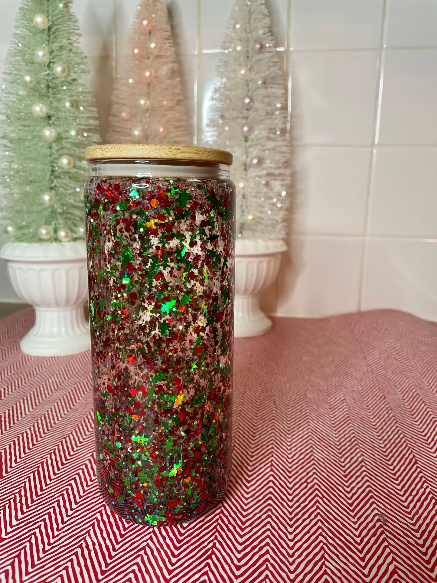 Christmas Trees Snow Globe